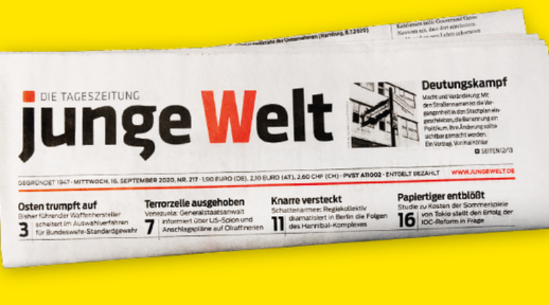 Tageszeitung junge Welt protestiert gegen Anschlag auf Pressefreiheit