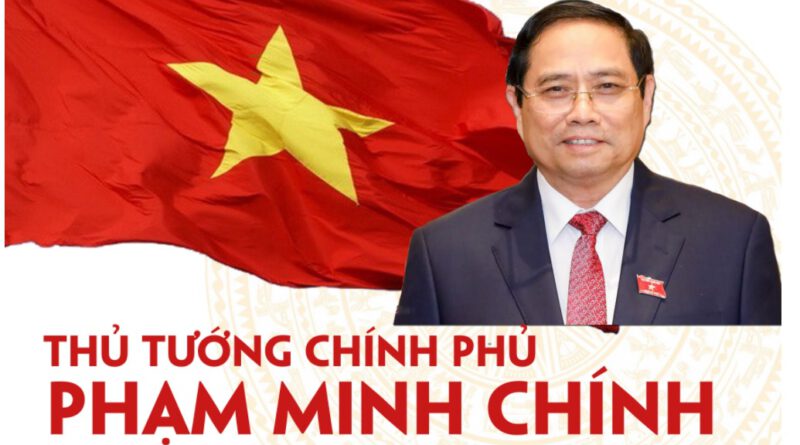 Bundeskanzlerin Merkel gratuliert dem Premierminister der SR Vietnam, Pham Minh Chinh