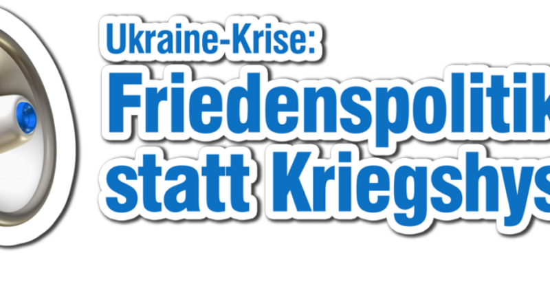 Friedensbewegung: Die Waffen nieder – nein zum Krieg!