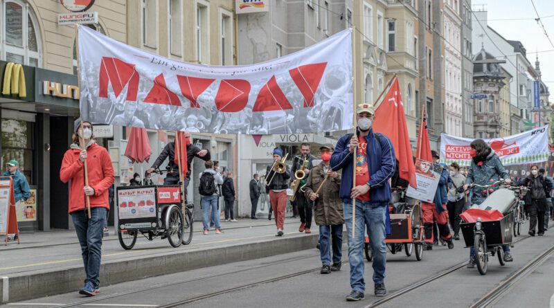 Mayday 2022 in Linz: Demonstration für Frieden und Solidarität