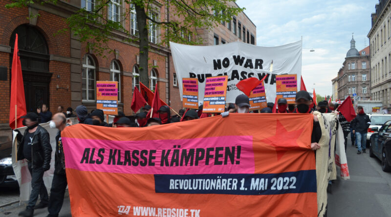 Über 2500 Menschen auf der revolutionären 1. Mai Demonstration in Nürnberg