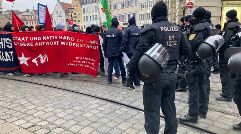 Protest gegen Repression in Augsburg