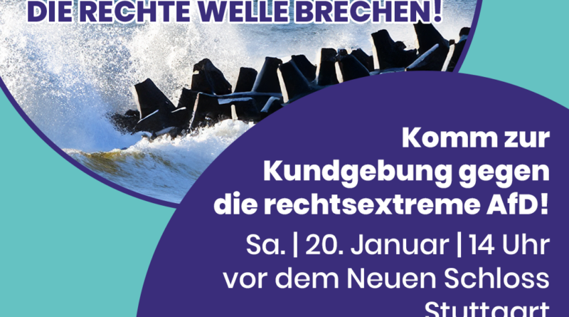 Alle zusammen gegen die AfD – Kundgebung am 20. Januar in Stuttgart