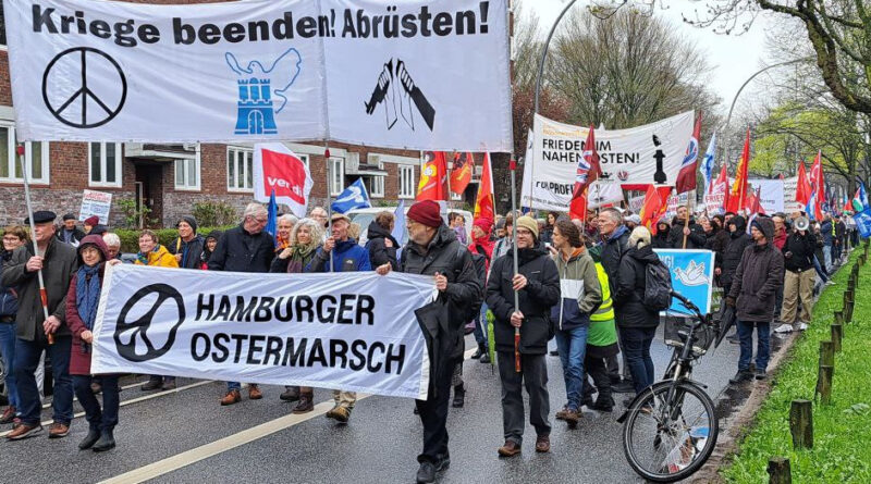 Lautstarke Ostermärsche 2024 gehen zu Ende – Netzwerk Friedenskooperative zieht positive Bilanz