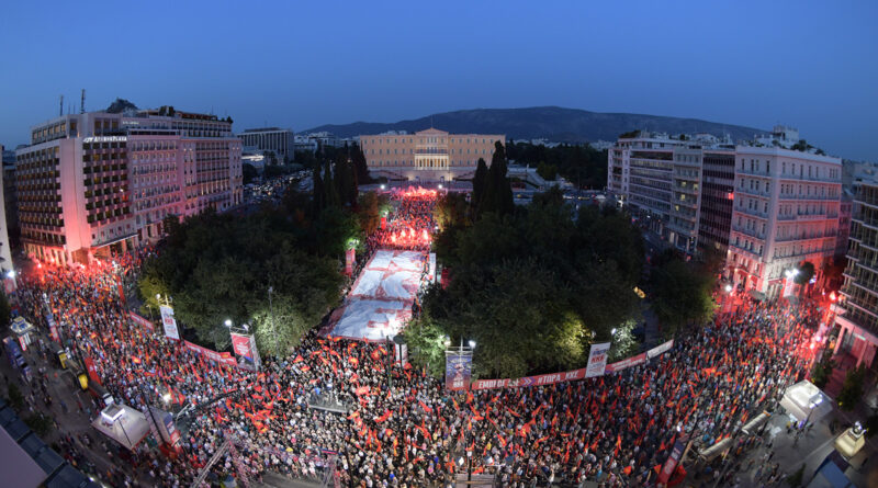 Beeindruckende Wahlkundgebung der KKE in Athen