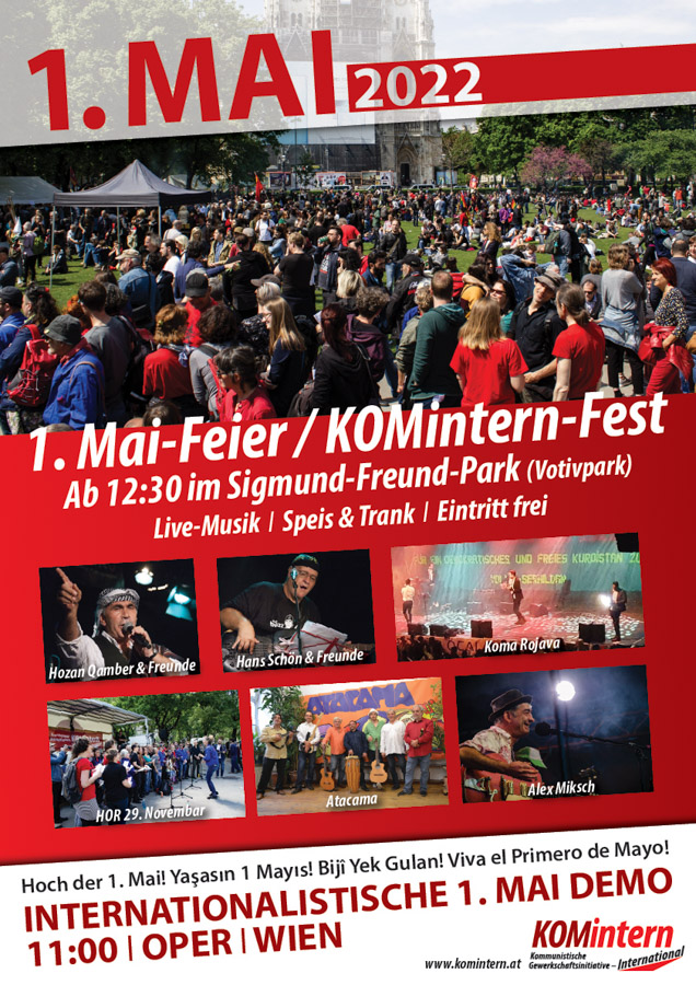 KOMintern-Fest am 1. Mai in Wien