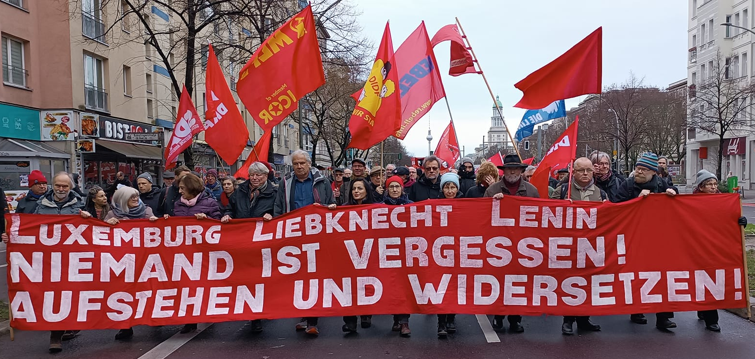 Tausende Menschen ehrten Rosa Luxemburg und Karl Liebknecht