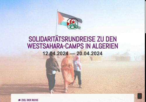 Solidaritätsrundreise zu den Westsahara-Camps in Algerien