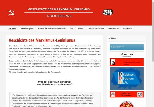 Geschichte des Marxismus-Leninismus in Deutschland