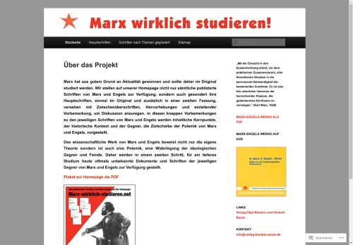 Marx wirklich studieren