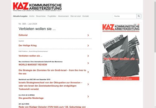 KAZ – Kommunistische Arbeiterzeitung