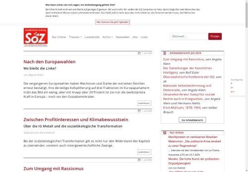 SoZ – Sozialistische Zeitung