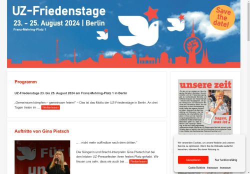 UZ-Pressefest / UZ-Friedenstage