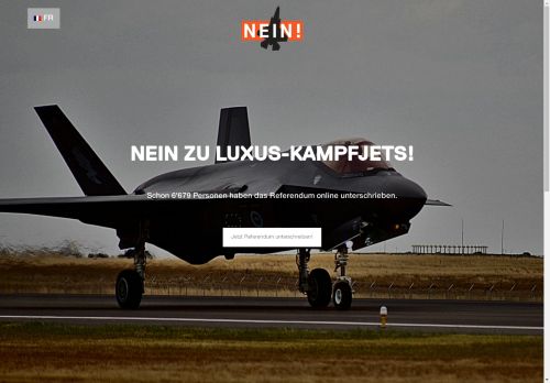 Nein zu Luxus-Kampfjets!