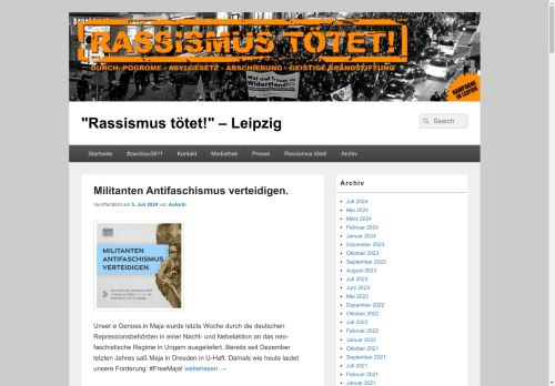 Rassismus tötet! Leipzig