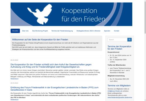 Kooperation für den Frieden