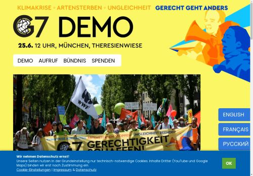 G7 Demo München, 25.6.2022