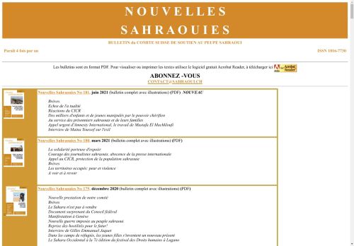 Nouvelles Sahraouies